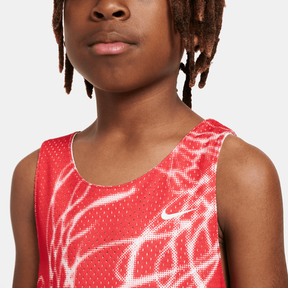 Nike Culture of Basketball Older Kids' Reversible Jersey White/University Red/University Red – FN8348-100-XS – product view 5