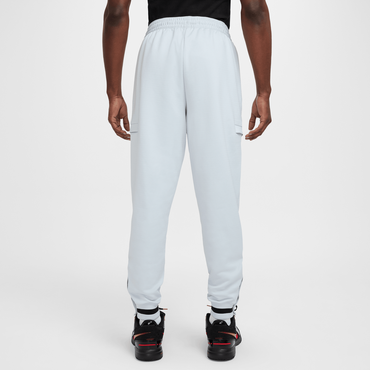 Nike DNA Men's Therma-FIT Basketball Trousers Pure Platinum/Black – FZ0666-043-S – product view 2