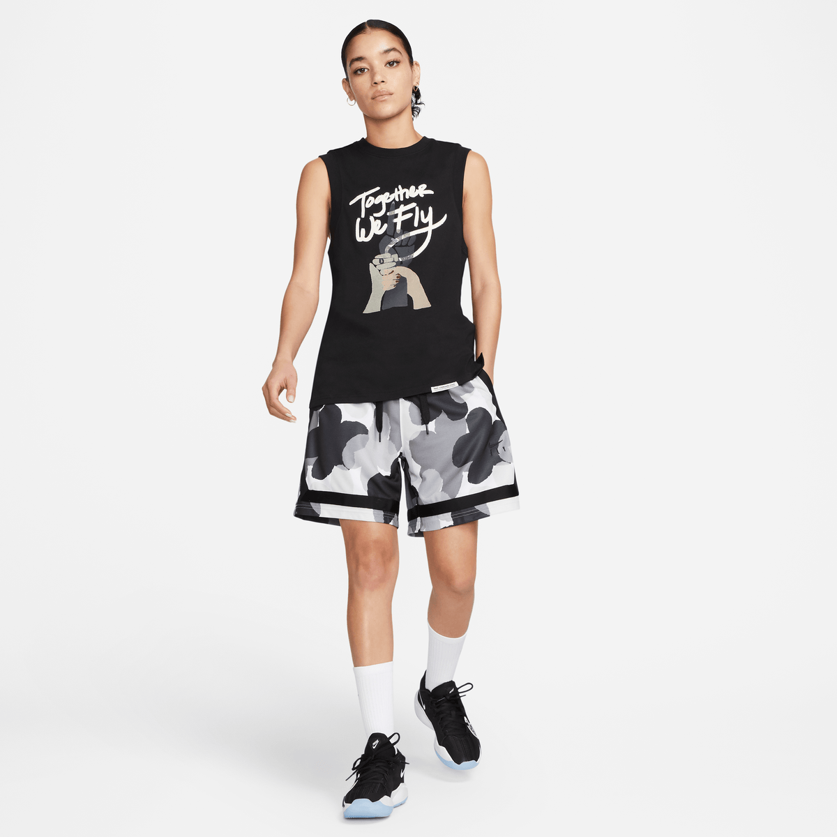 Nike Dri-FIT Standard Issue Women's Top Black/White – DH7658-010-XS – product view 5