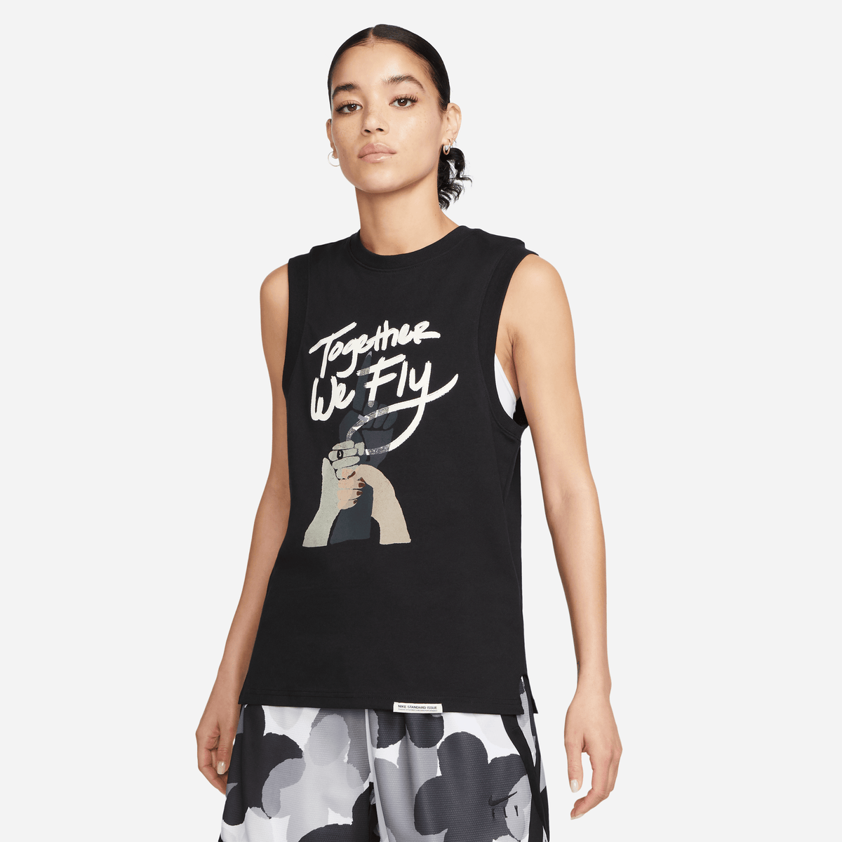 Nike Dri-FIT Standard Issue Women's Top Black/White – DH7658-010-XS – product image
