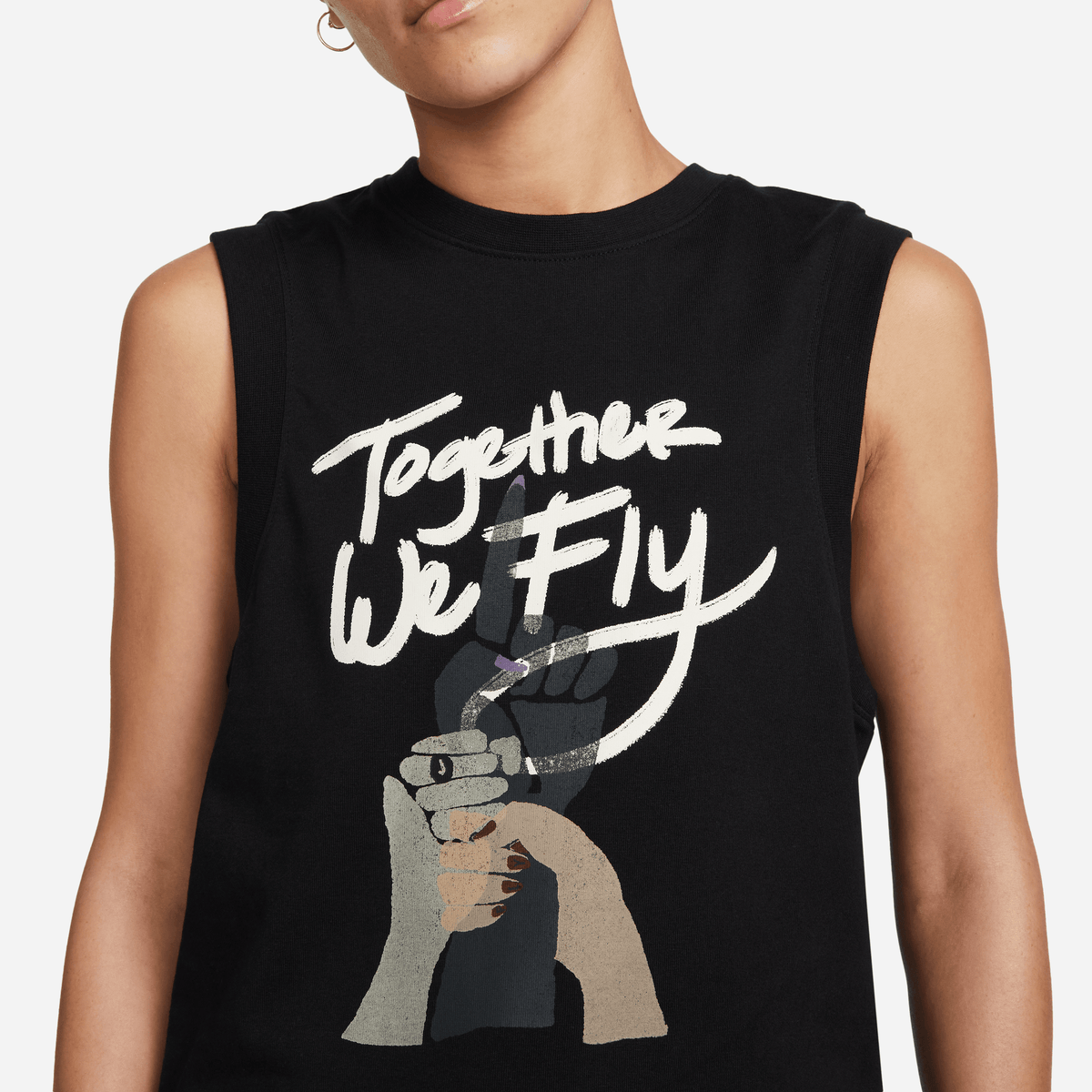 Nike Dri-FIT Standard Issue Women's Top Black/White – DH7658-010-XS – product view 3