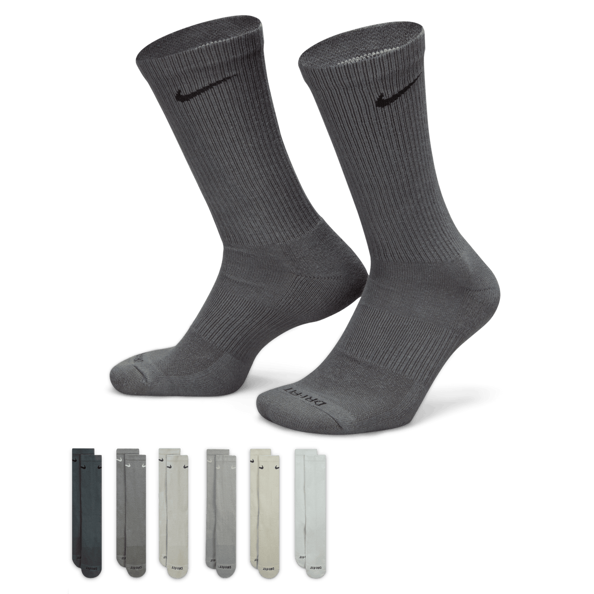 Nike Everyday Plus Cushioned Training Crew Socks 6-Pack – SX6897-991-M – product image
