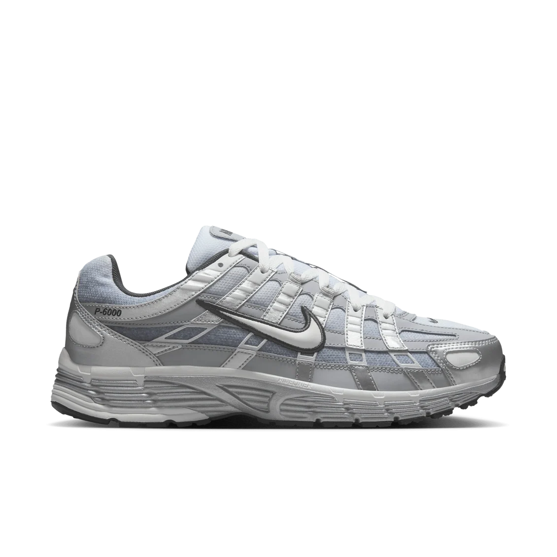 Nike P-6000 Metallic Silver Summit White-Wolf Grey