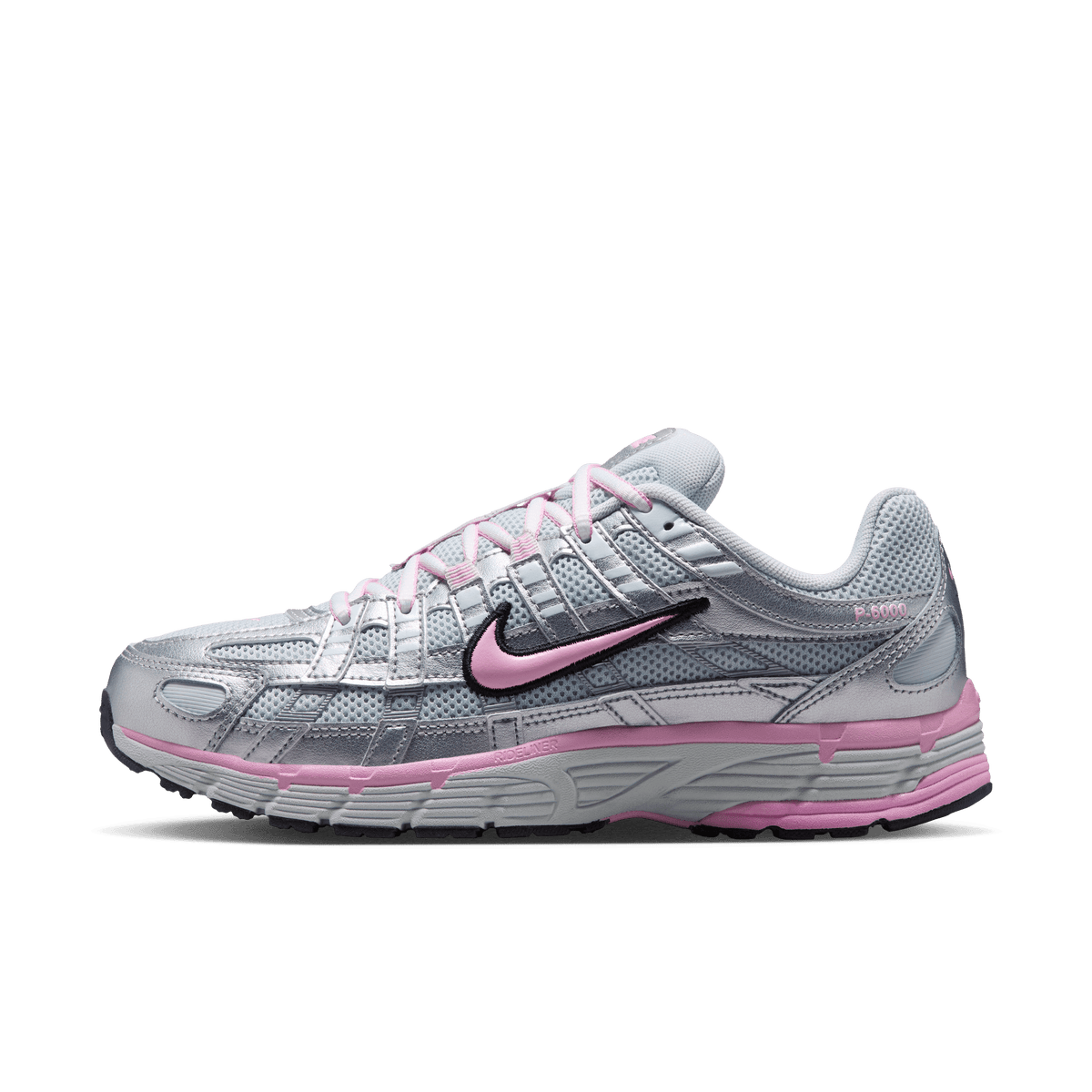 Nike P-6000 Pure Platinum Metallic Silver Black Pink (Women's) – BV1021-020-39 – product view 5