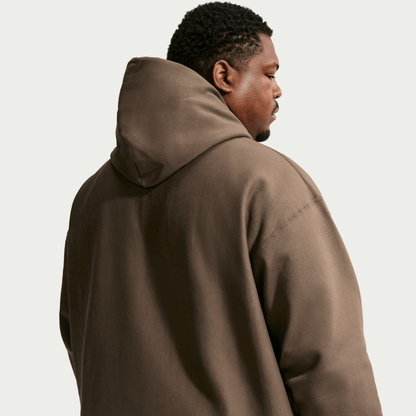 Nike Solo Swoosh Men's Pullover Hoodie Dark Hazel/White – HV1082-212-S – product view 3
