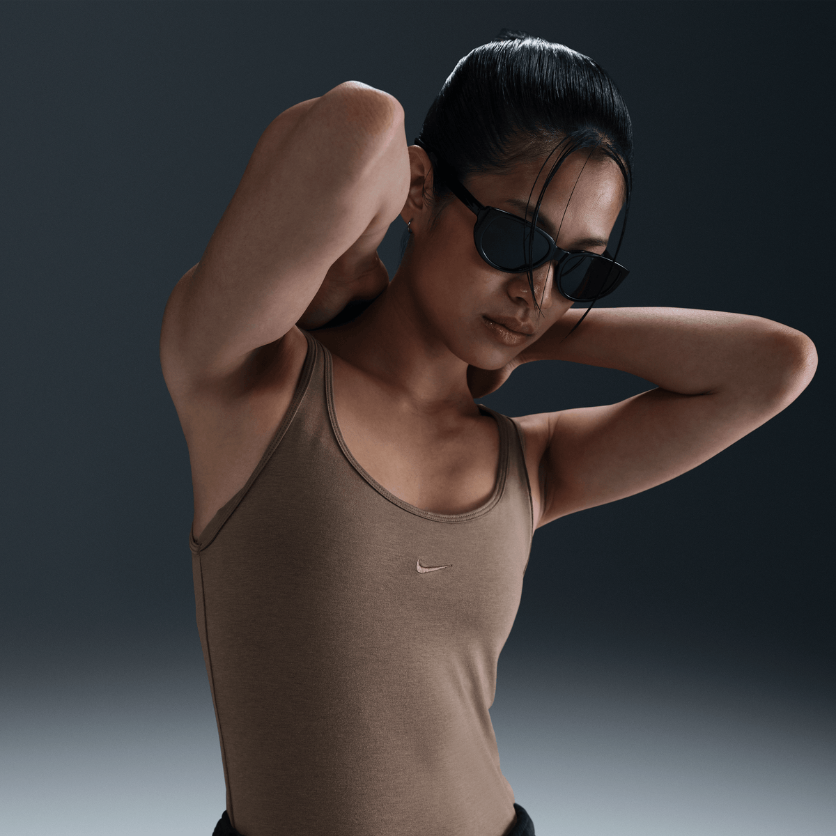 Nike Sportswear Chill Knit Women's Tank Top Mink Brown – FZ1457-233-L – product view 4