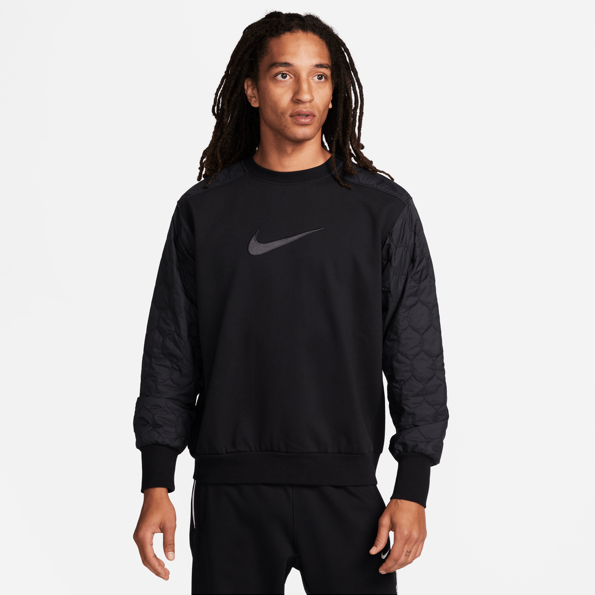 Nike Standard Issue Men's Basketball Crew-Neck Sweatshirt Black/Anthracite – FN2667-010-S – product image