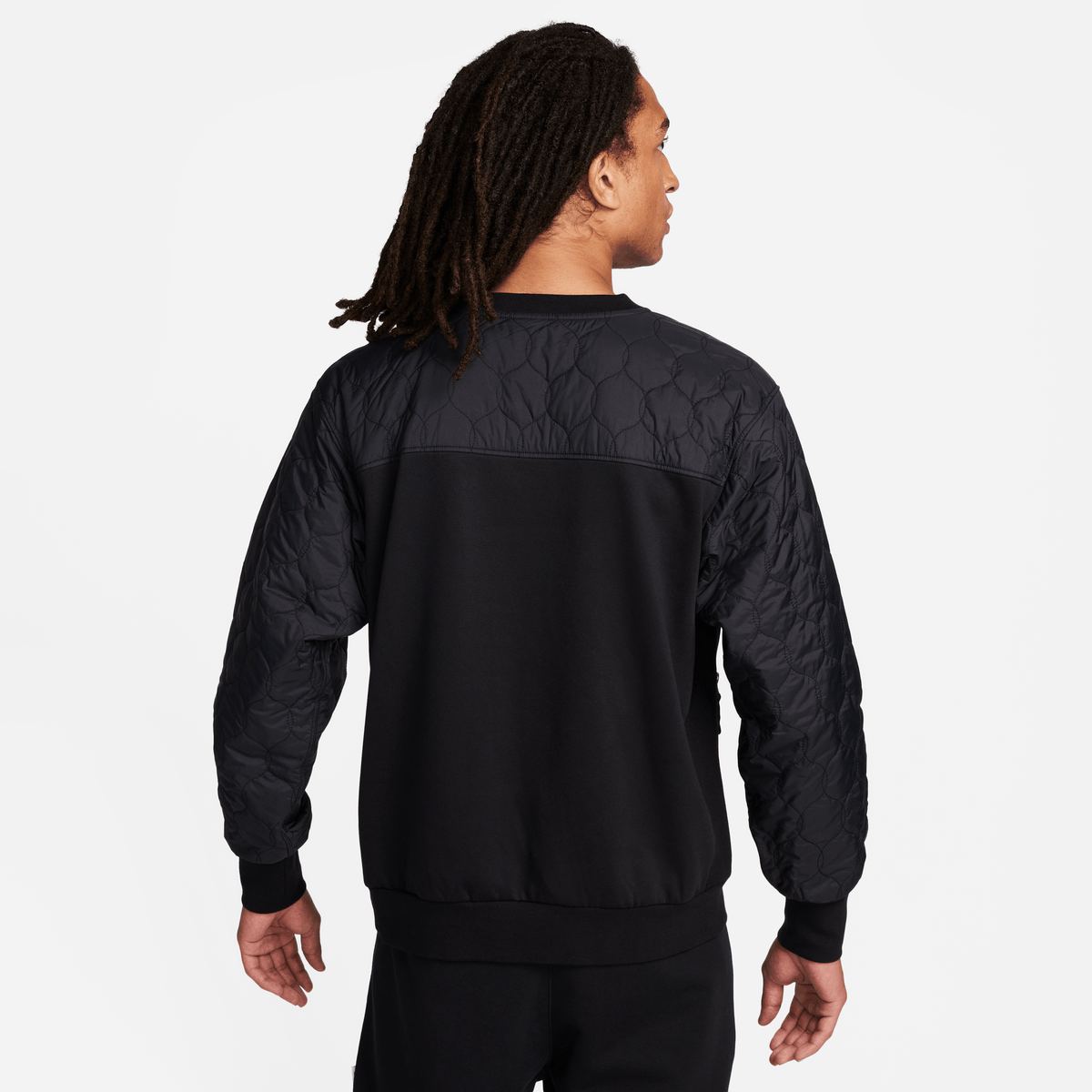 Nike Standard Issue Men's Basketball Crew-Neck Sweatshirt Black/Anthracite – FN2667-010-S – product view 2