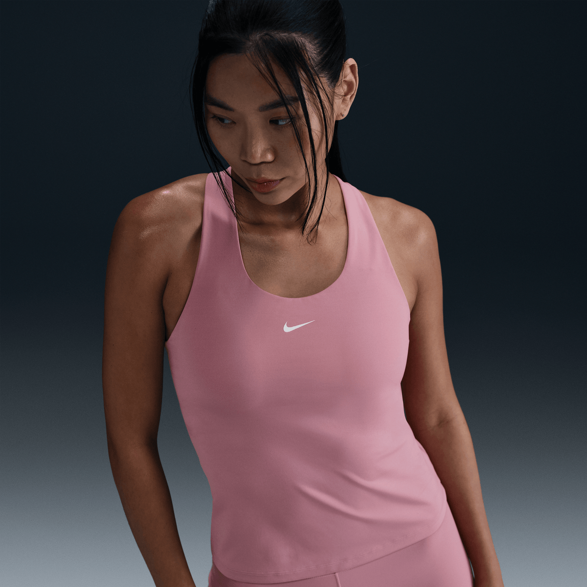 Nike Swoosh Women's Medium-support Padded Sports Bra Tank Elemental Pink/Elemental Pink/White – DV9897-699-L – product view 4