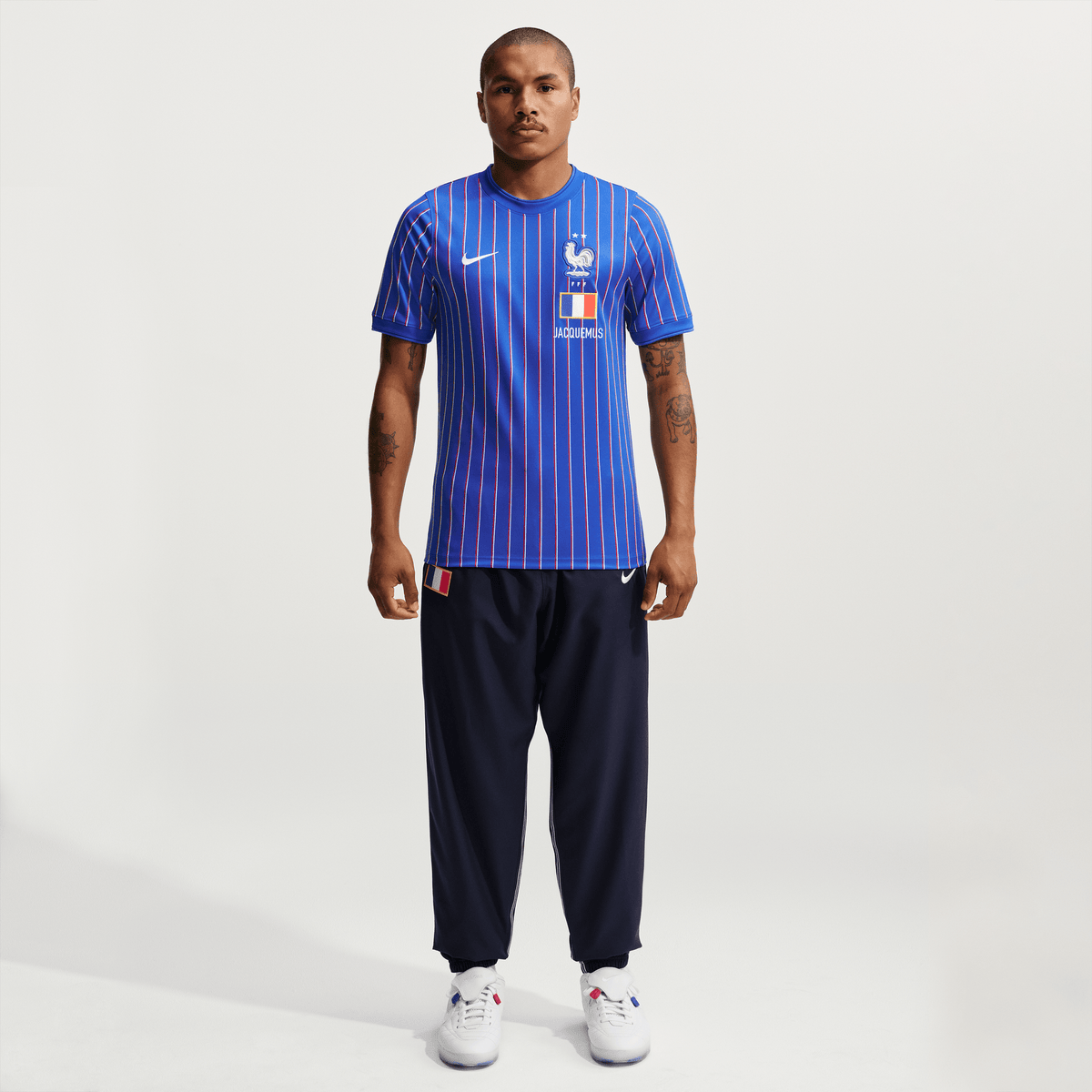 Nike x Jacquemus x France Pre Match Jersey Blue Stripe – IH1674-480-L – product image