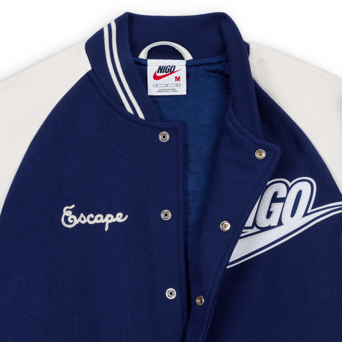 Nike x Nigo NRG Varsity Jacket Navy – FV5670-492-S – product view 5