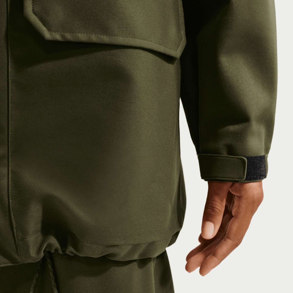 Nike x Tom Sachs Men's Hooded Jacket Olive Canvas/Black – DC5702-334-S – product view 4