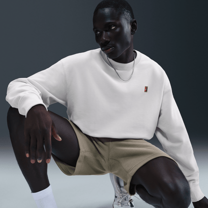 NikeCourt Men's French Terry Crewneck Top Phantom – IQ6556-030-M – product view 4