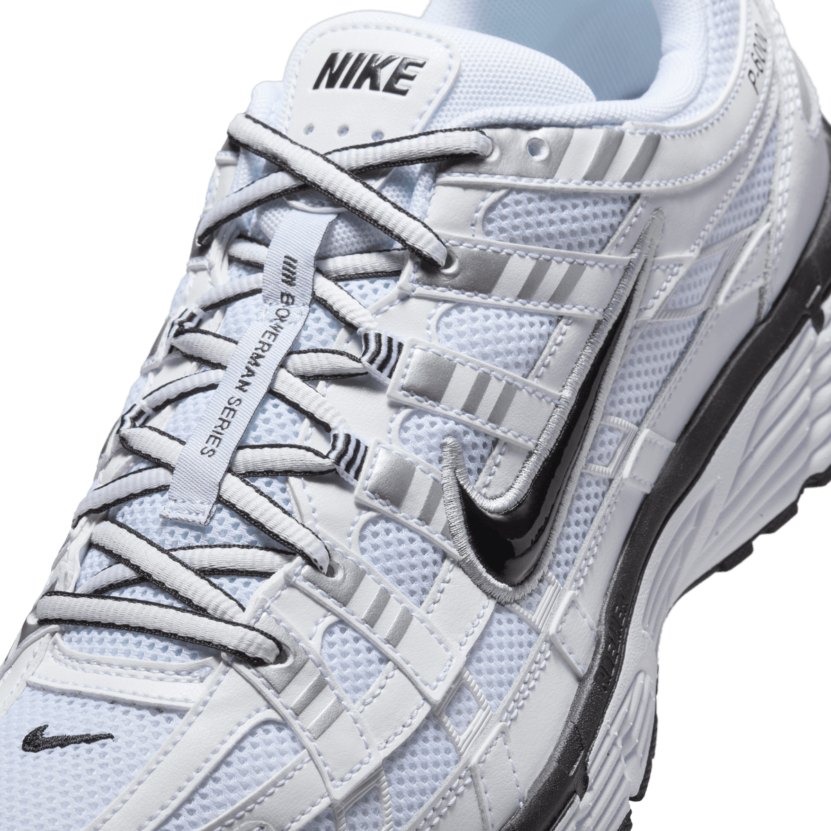 Nike P-6000 White Metallic Silver Black – CD6404-107-40.5 – product view 5