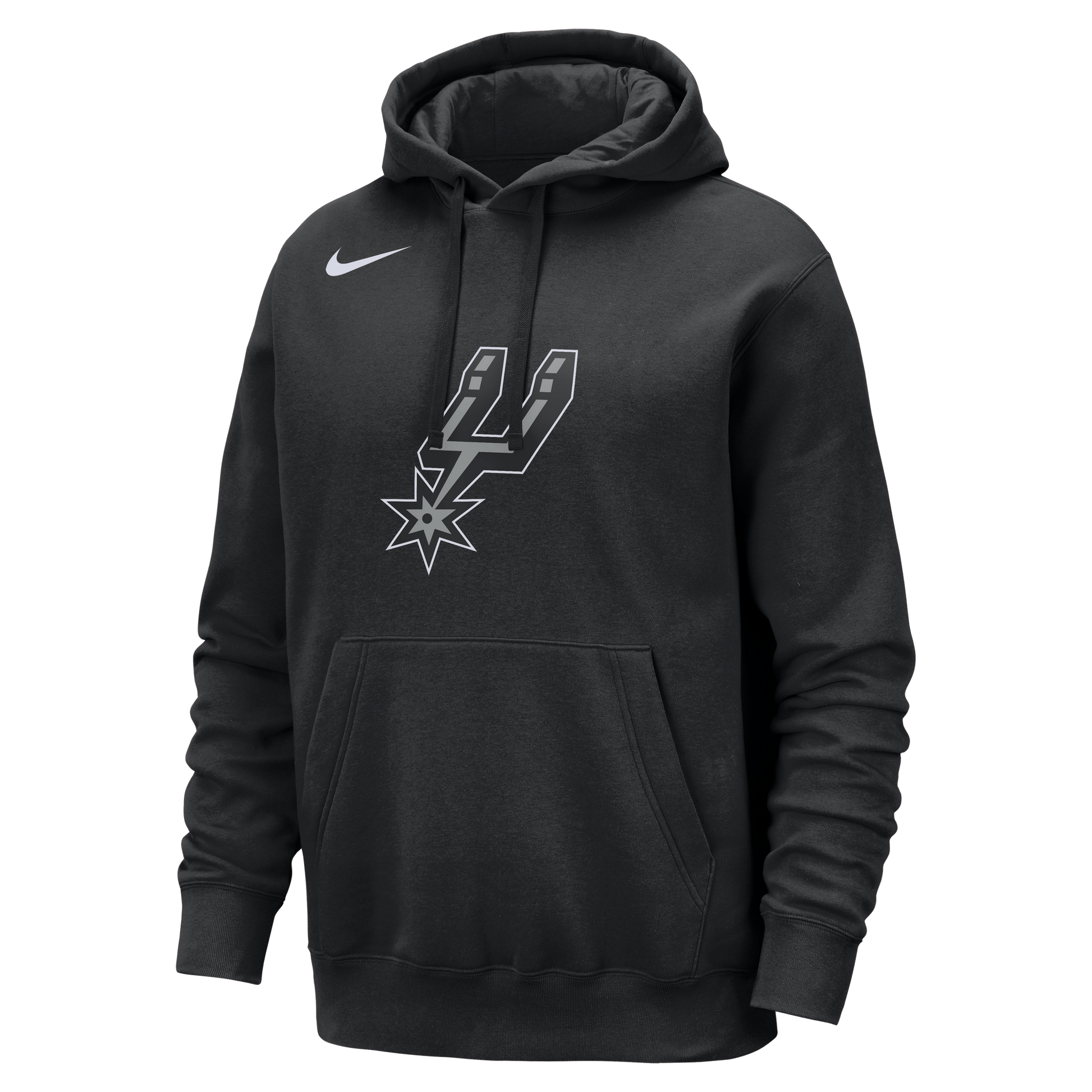 San Antonio Spurs Club Men's Nike NBA Pullover Hoodie Black – FB4774-010-S – product view 2