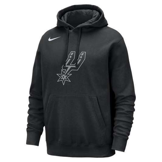 San Antonio Spurs Club Men's Nike NBA Pullover Hoodie Black – FB4774-010-S – product view 2