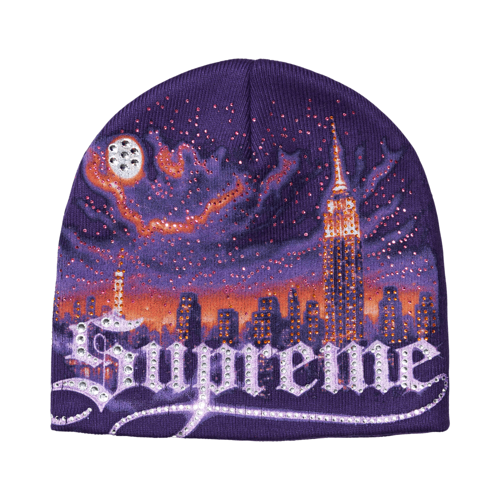 Supreme Cityscape Beanie 'Purple' – FW26BN71-PURPLE-ONE-SIZE – product image