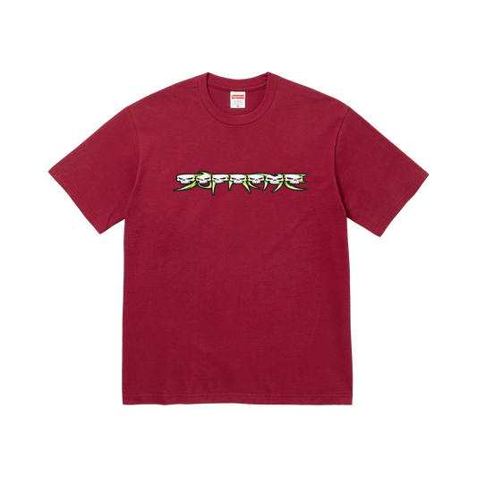 Supreme Skulls Spellout Tee 'Cardinal' – FW26T24-CARDINAL-S – product image