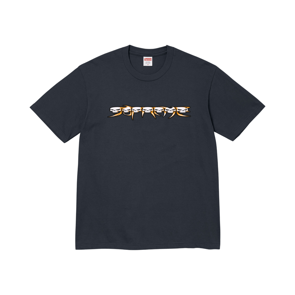 Supreme Skulls Spellout Tee 'Navy' – FW26T24-NAVY-S – product image