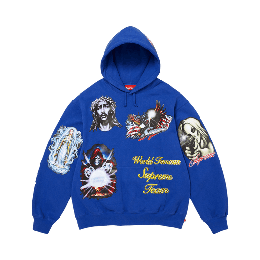 Supreme Stickers Hooded Sweatshirt Royal – FW26SW67-ROYAL-S – product image