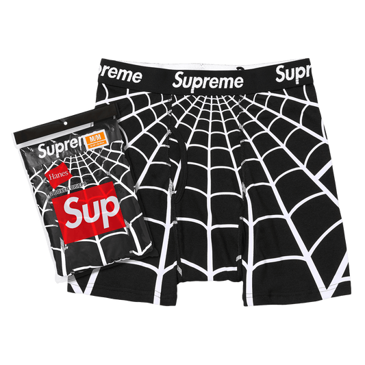 Supreme x Hanes Spider-Man Boxer Briefs (2 Pack) 'Black' – SS26A66-BLACK-S – product image