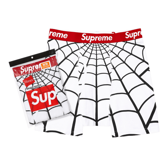 Supreme x Hanes Spider-Man Boxer Briefs (2 Pack) 'White' – SS26A66-WHITE-S – product image