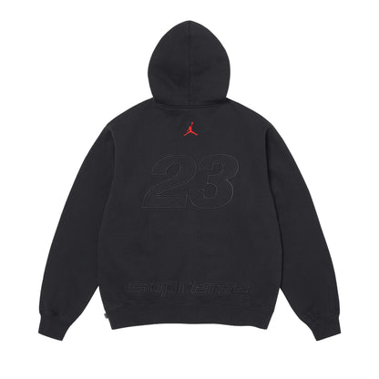 Supreme x Jordan Zip Up Hooded Sweatshirt 'Black' – SS26SW24-BLACK-S – product view 2