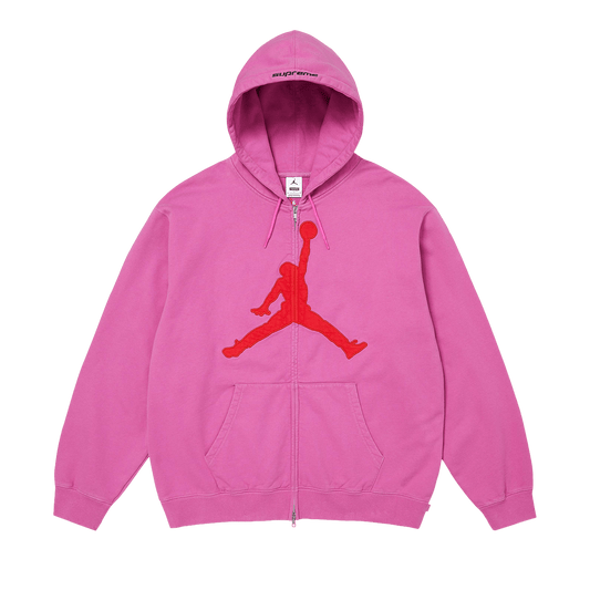 Supreme x Jordan Zip Up Hooded Sweatshirt 'Pink' – SS26SW24-PINK-M – product image