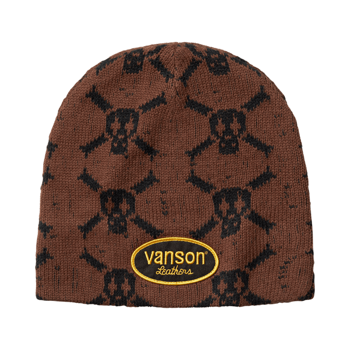 Supreme x Vanson Leathers Skull Beanie 'Brown'