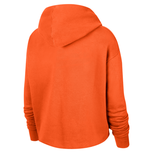 Team 13 Courtside Women's Nike WNBA Cropped Pullover Hoodie Brilliant Orange/Brilliant Orange/White – DV6450-820-S – product image
