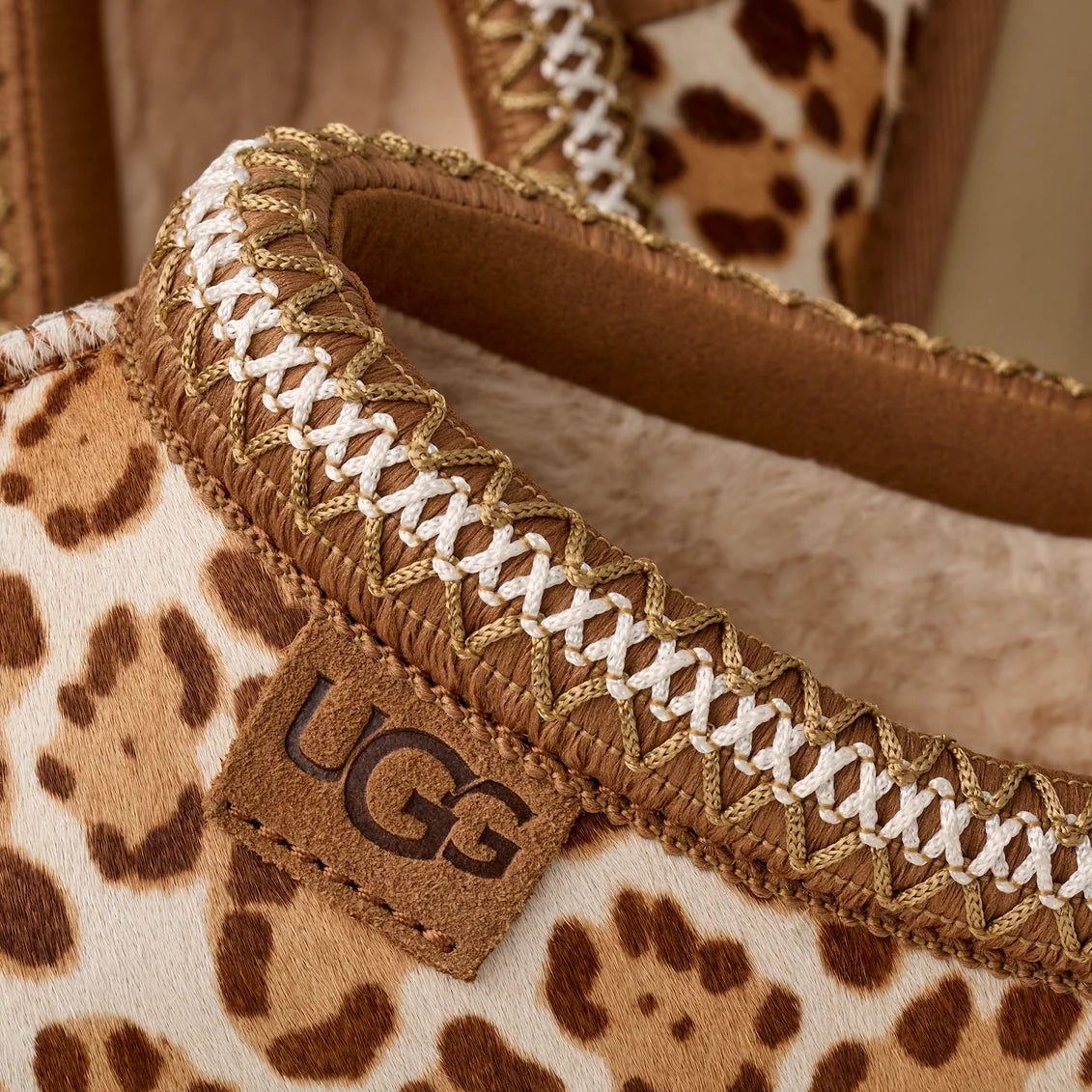 UGG Tazz Plains Slipper Felicity Leopard Jasmine (Women's)