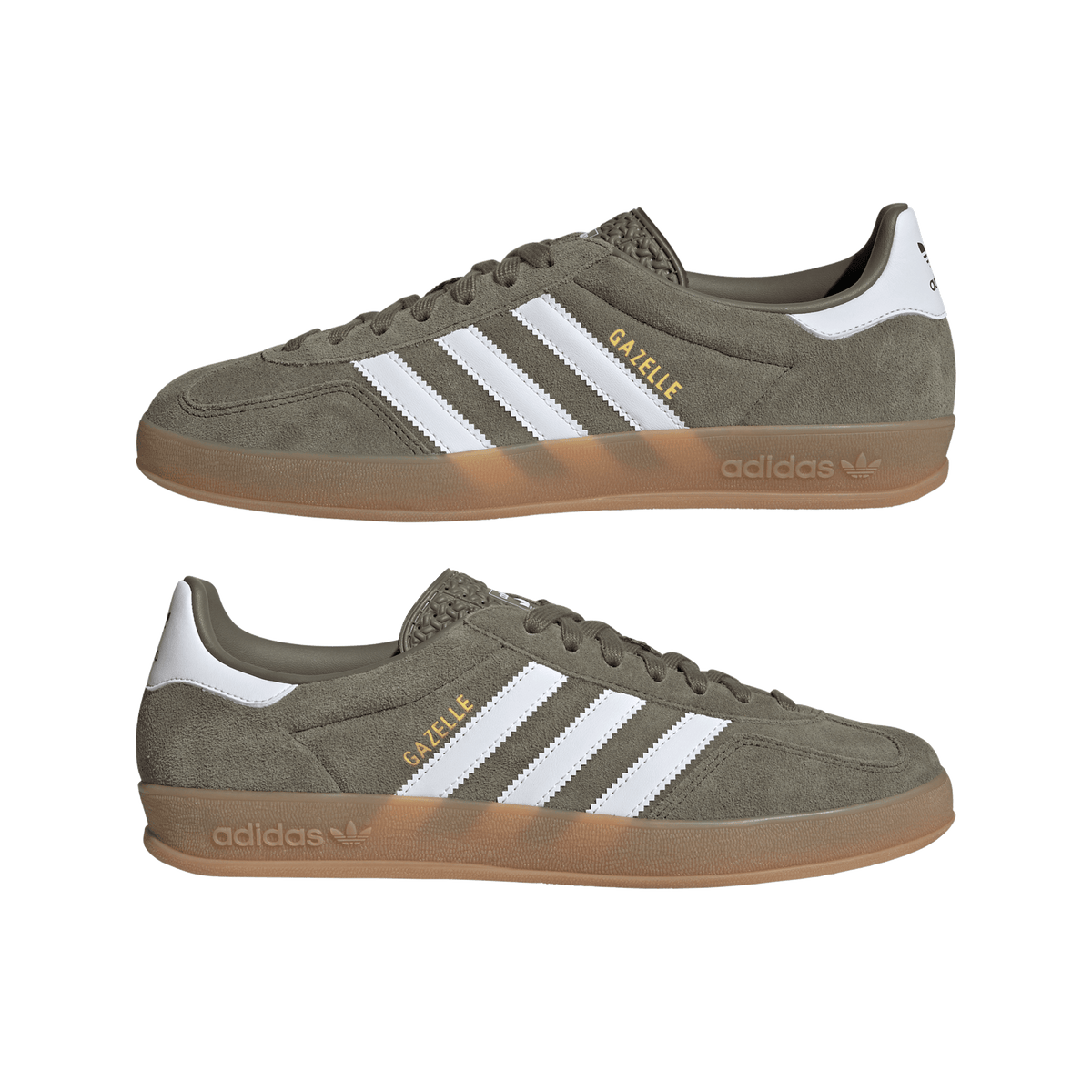 adidas Gazelle Indoor Olive Strata Cloud White Gum – JQ0174-35.5 – product view 2