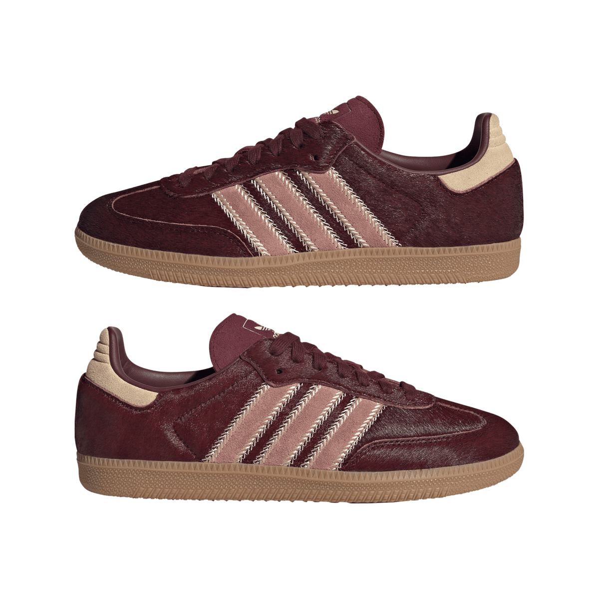 adidas Samba OG Maroon Sand Strata Pony (Women's) – JP5330-38 – product view 2