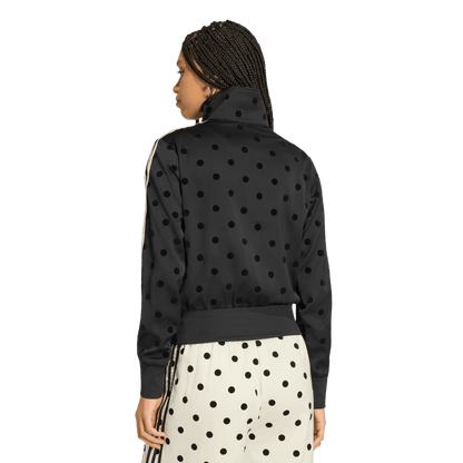 adidas Satin Polka Dots TT Track Jacket Black (Women's) – KV1166-XXS – product view 2