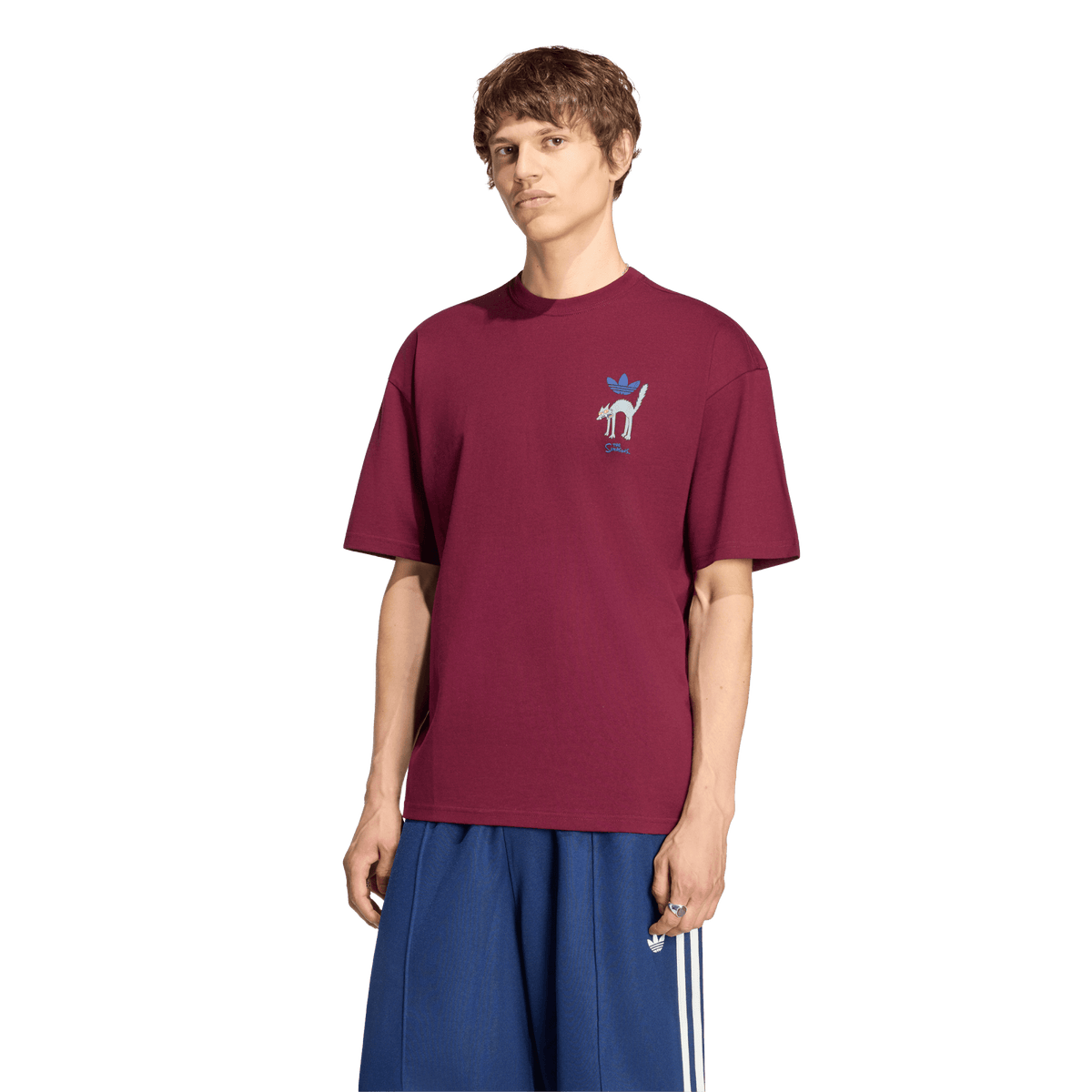 adidas Snowball Graphic Oversized T-shirt Maroon – LG5065-S – product view 4