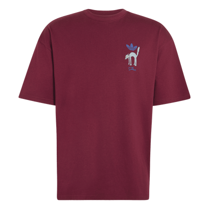 adidas Snowball Graphic Oversized T-shirt Maroon – LG5065-S – product image