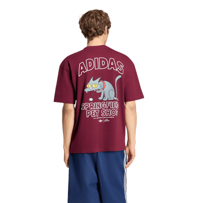 adidas Snowball Graphic Oversized T-shirt Maroon – LG5065-S – product view 2