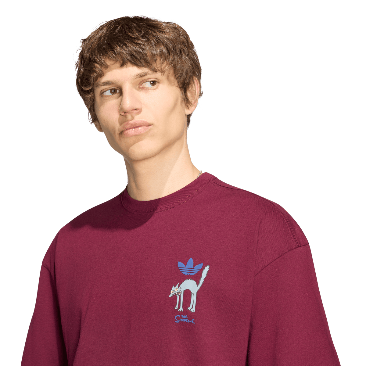 adidas Snowball Graphic Oversized T-shirt Maroon – LG5065-S – product view 3