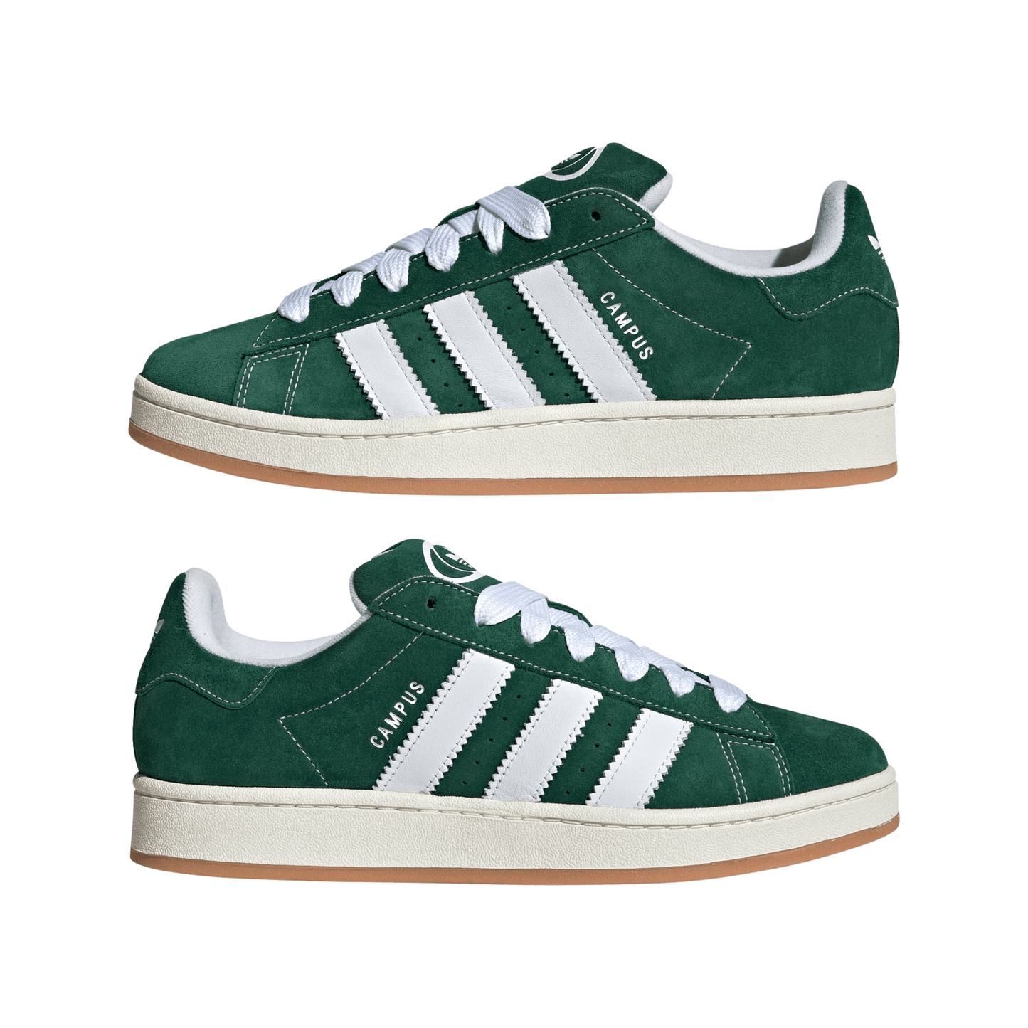 adidas Campus 00s Dark Green Cloud White H03472 side view