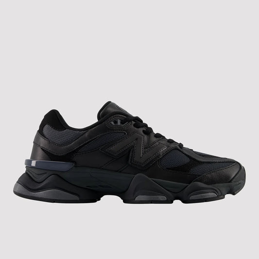 New Balance 9060 Triple Black Leather – Sneakers