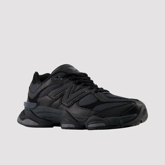 New Balance 9060 Triple Black Leather – Sneakers