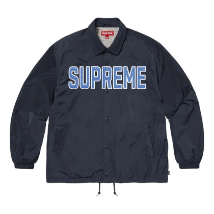 Supreme Spellout Coaches Jacket – Navy