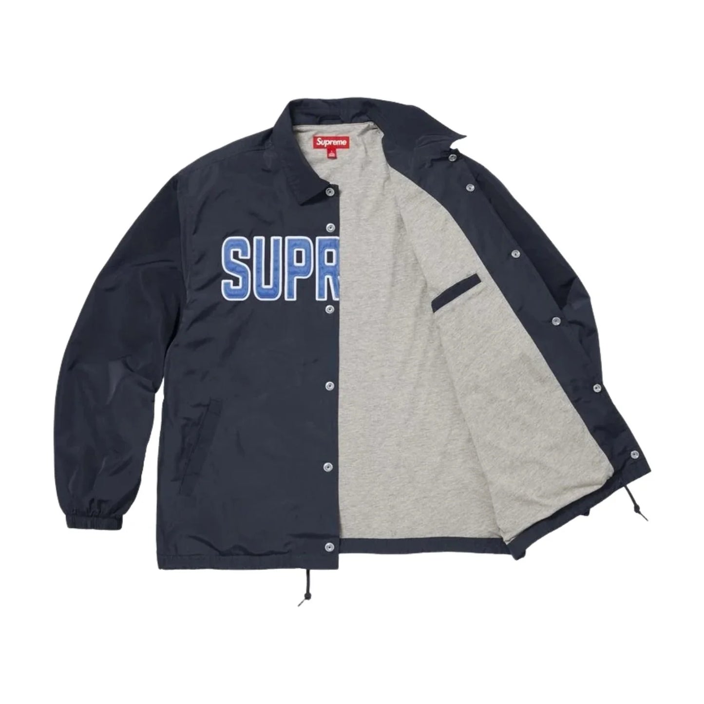 Supreme Spellout Coaches Jacket – Navy